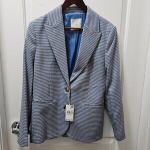 New MNG MANGO Houndstooth Blazer S